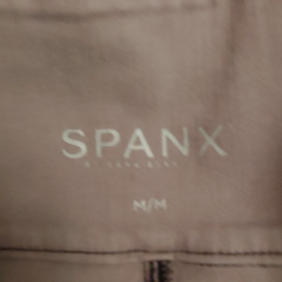 Spanx by Sara Blakley Wax Coated Leggings M Silver Grey Pewter Size Medium - Picture 10 of 11